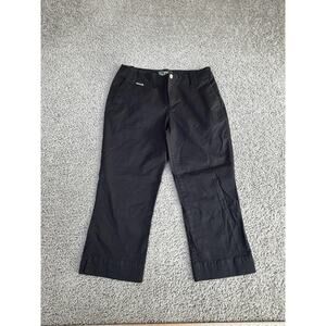 Lauren Ralph Lauren Pants Womens 4 Black Stretch Twill Capri Straight Casual